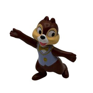 Disney 2004 Chip Figure Toy Brown Blue Outfit Vintage Collectible